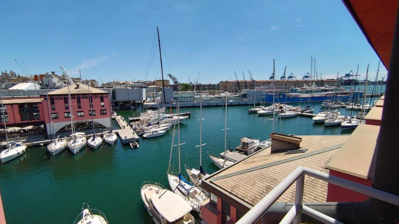 Bilocale Vista Mare Con Terrazzo-Porto Antico- Parcheggio Scontato Lejlighed Genova Eksteriør billede